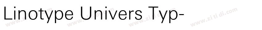 Linotype Univers Typ字体转换